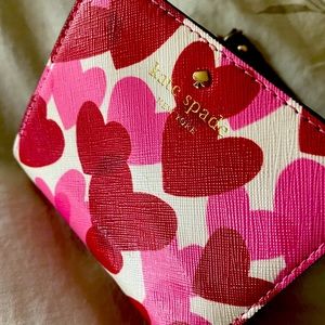 Kate Spate “Yours Truly” small hearts wallet